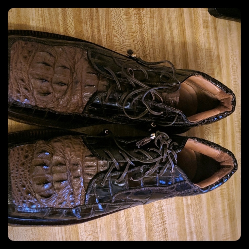 Max Leather Men's Alligator Dress Casual Shoes